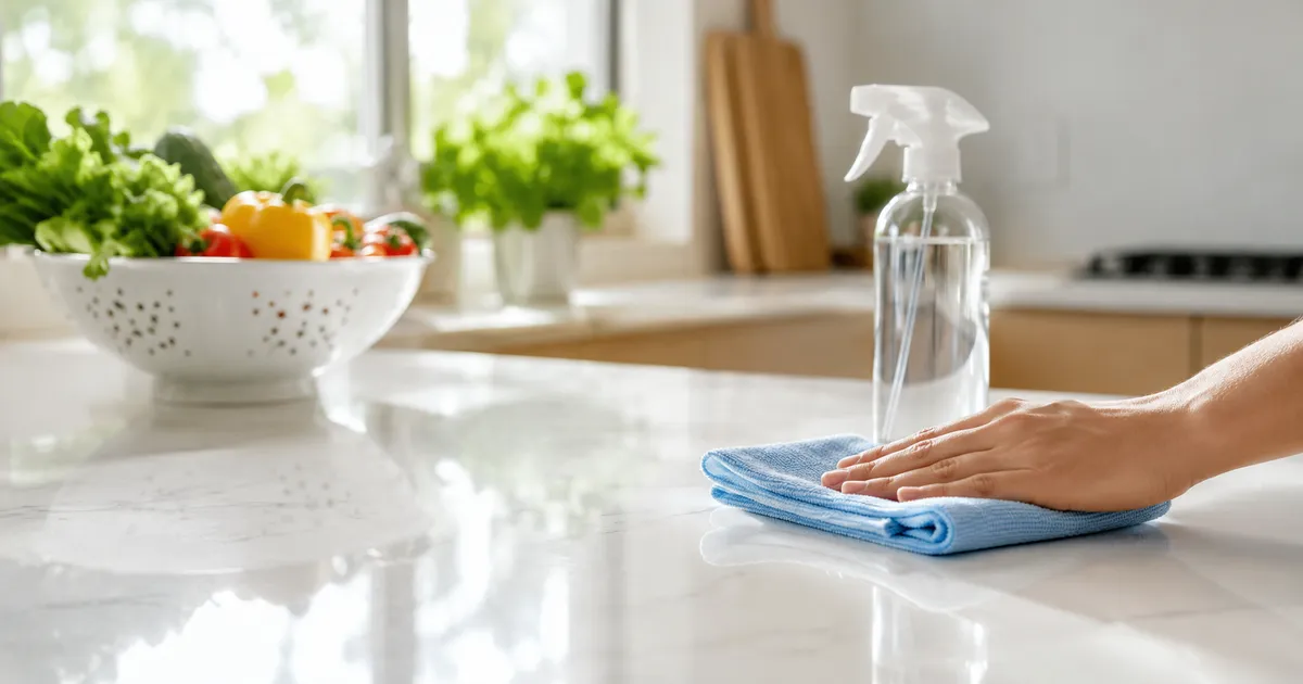 Grifo de agua ozonizada para limpieza en una cocina doméstica